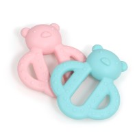 Chinese Supplier 3D Cute Bear Baby Toy, Safe Silicone Baby Teether